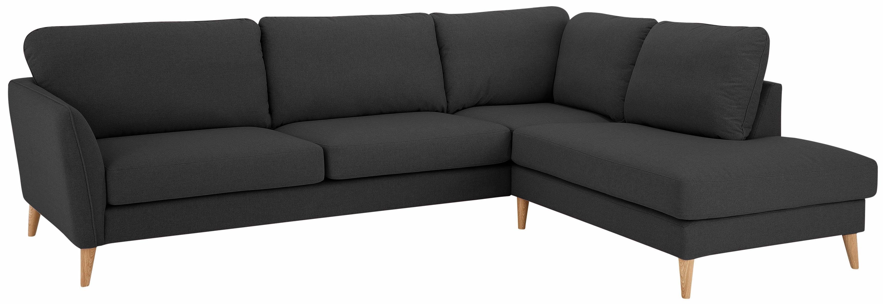 Home affaire Ecksofa MARSEILLE 278/202 cm, L-Form, Ottom. rechts/links, verschiedene Bezüge, Massivholzbeine Eiche, Landhausstil, Wellenunterfederung. Reduzierter Preis € 1.309,99. Unverbindliche Preisempfehlung € 2.080,00