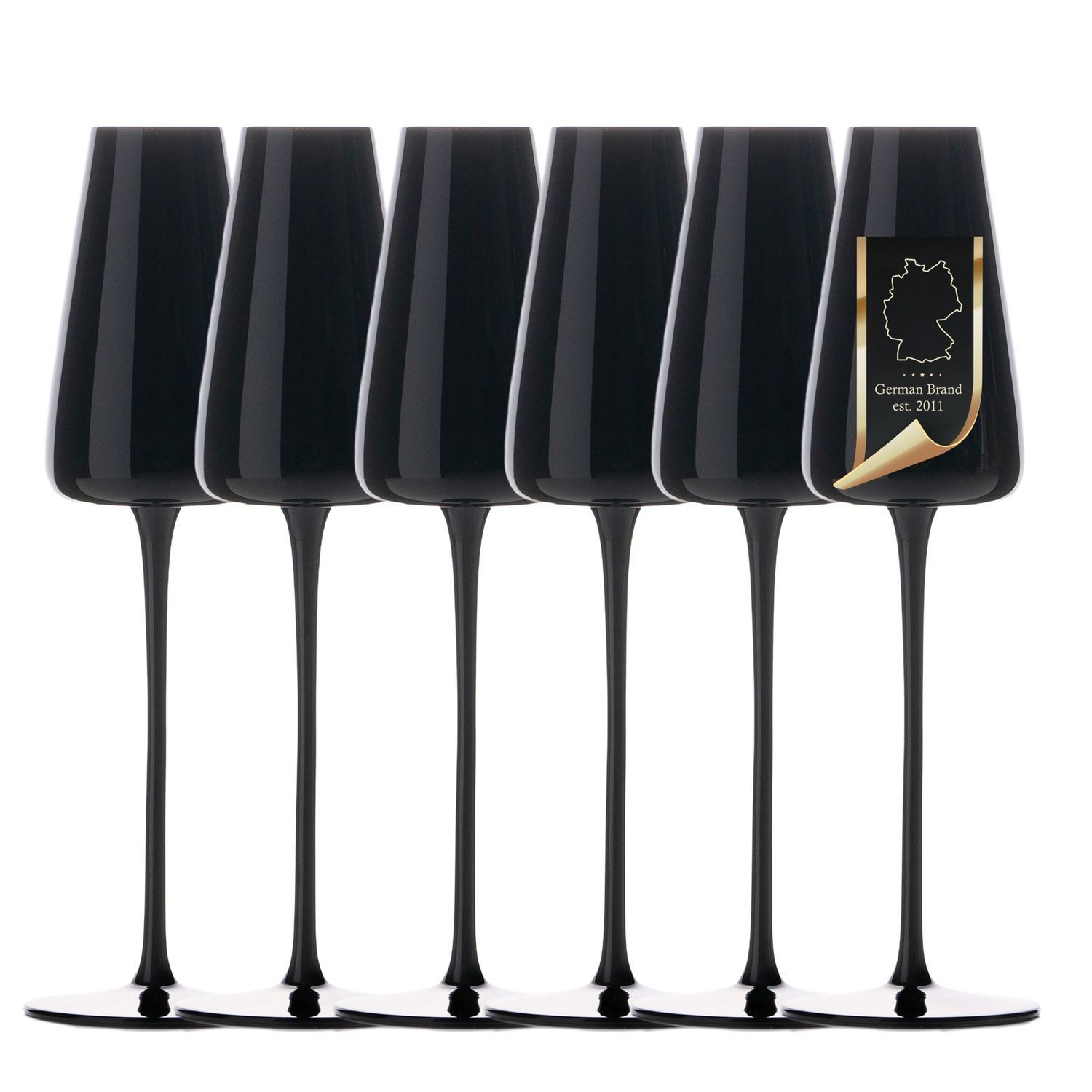 Intirilife Sektglas, Glas, Champagner Sekt Glas Set 220 ml Prosecco Spülmaschinenfest (6-tlg)