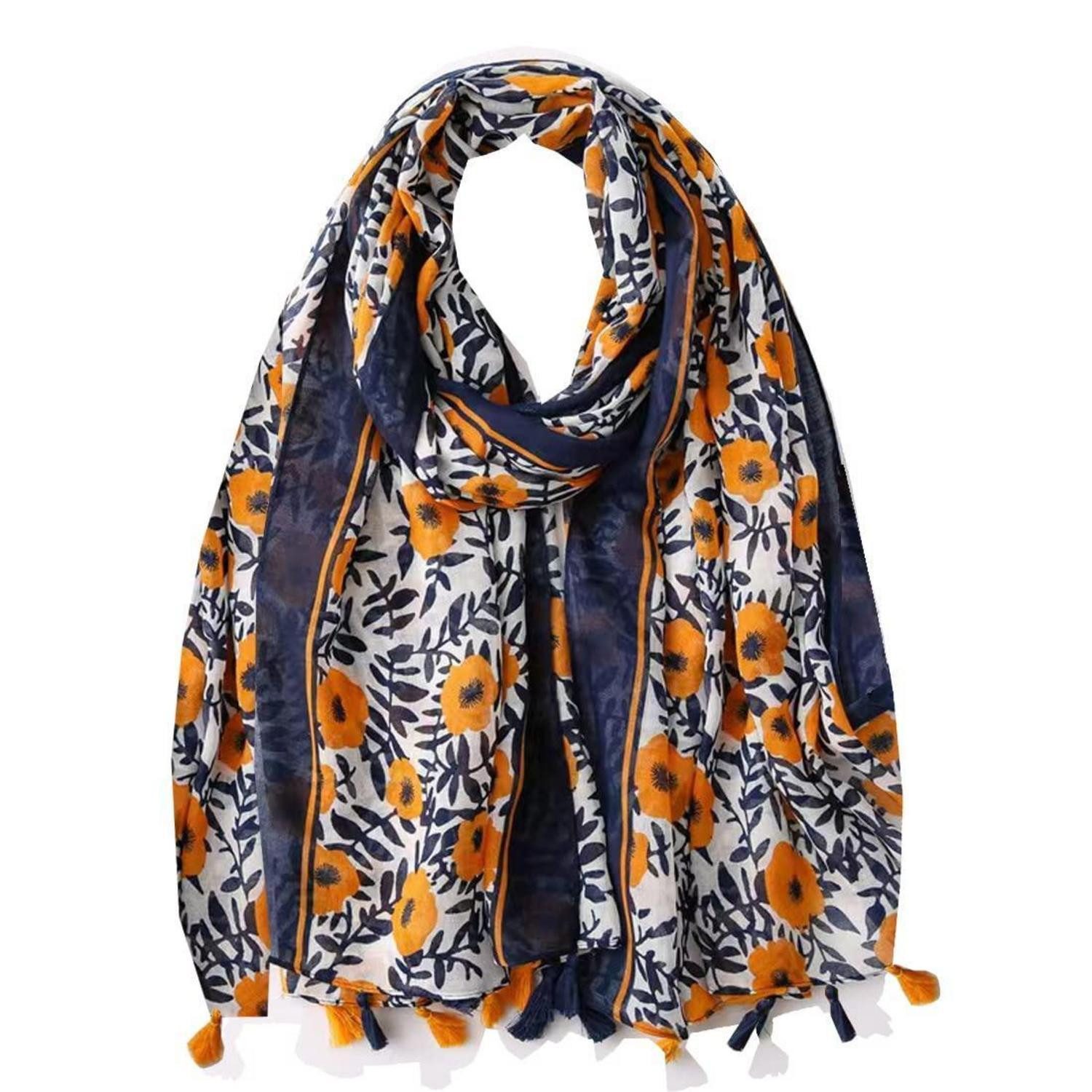 LuxusKollektion Halstuch Damen Schal Leopardmuster Sommer, (1-St)