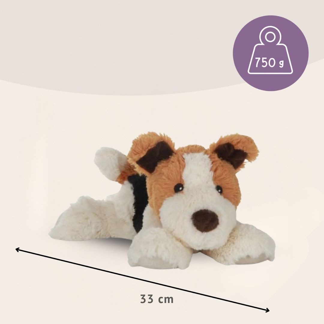 Habibi Plush Wärmekissen Habibi Plush Wärmetier Stofftier 1627 Terrier creme / braun