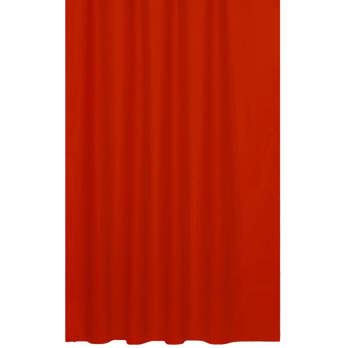 Ekershop Duschvorhang Textil Uni Farben Weiß Schwarz Rot Grau Breite 120 cm für Duschstange Breite 120 cm (inkl. Ringe), Höhe 200 cm, wasserabweisend, waschbar, bügelbar