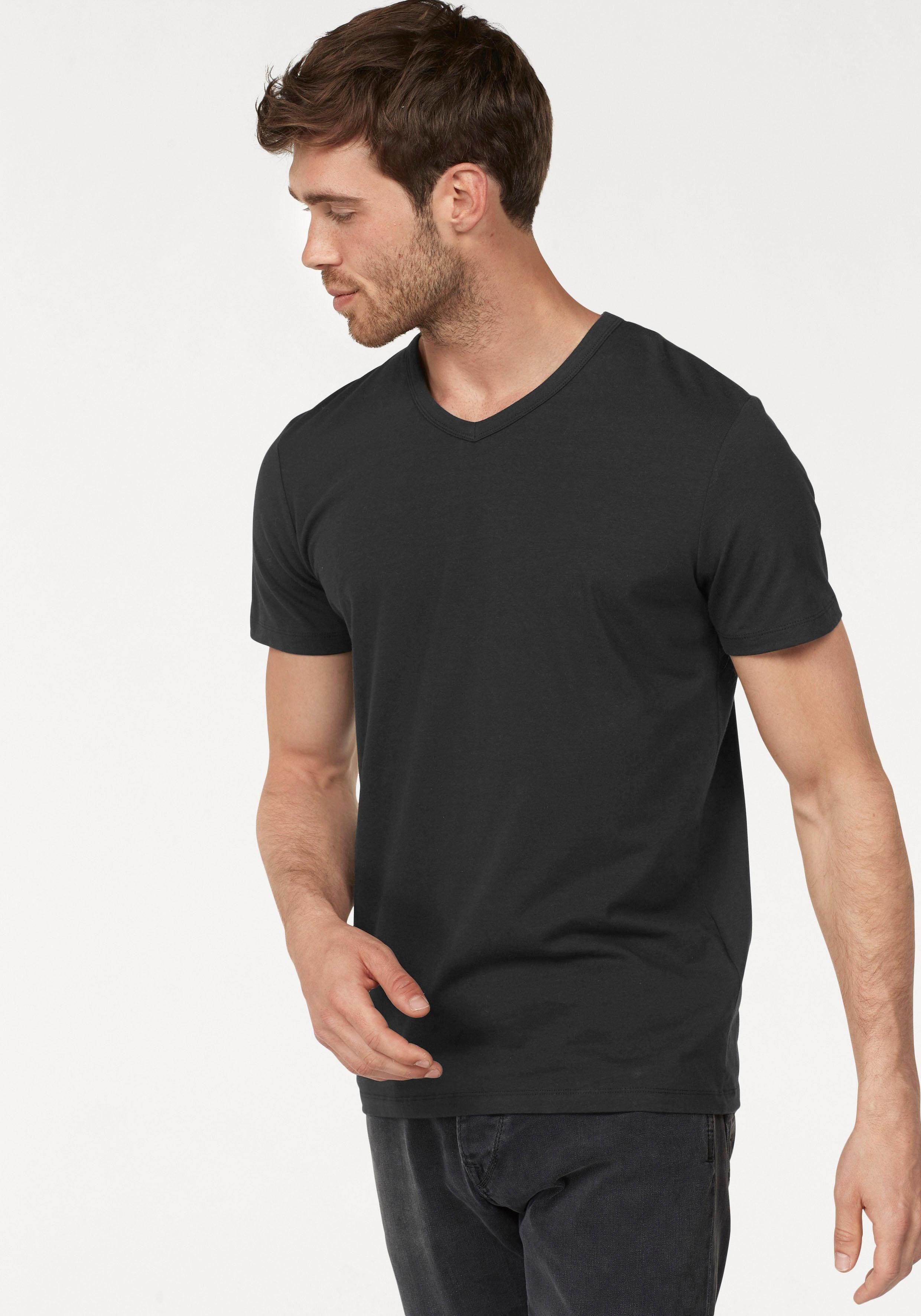 Jack & Jones T-Shirt »SLIM- FIT BASIC TEE V-NECK« | OTTO