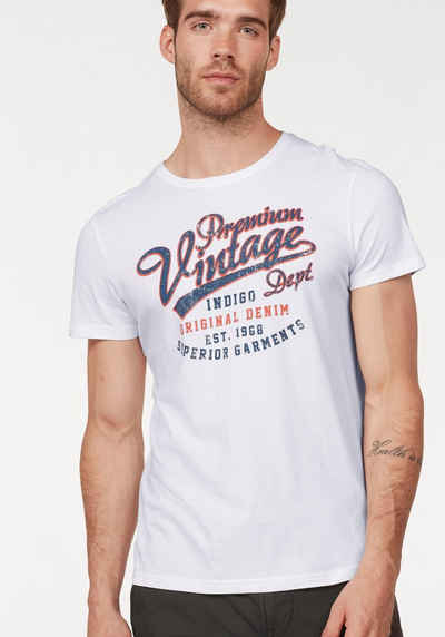 John Devin T Shirt mit Biker Print | Lässige herrenmode John Devin T Shirt mit Biker Print | Lässige herrenmode