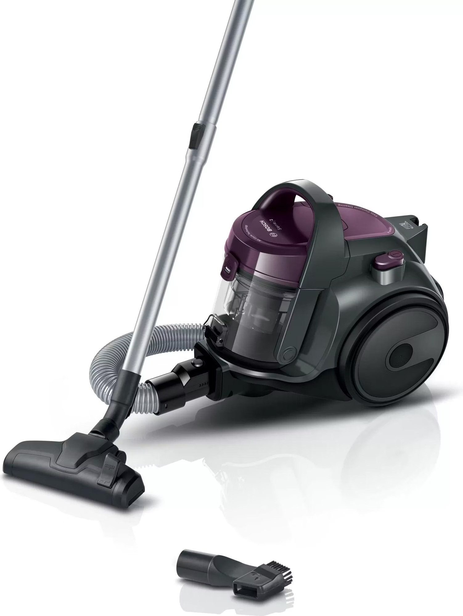 BOSCH Bodenstaubsauger Cleann'n Allergy BGC05AAA1 Staubsauger für Hartboden & Teppich, 700 W, beutellos