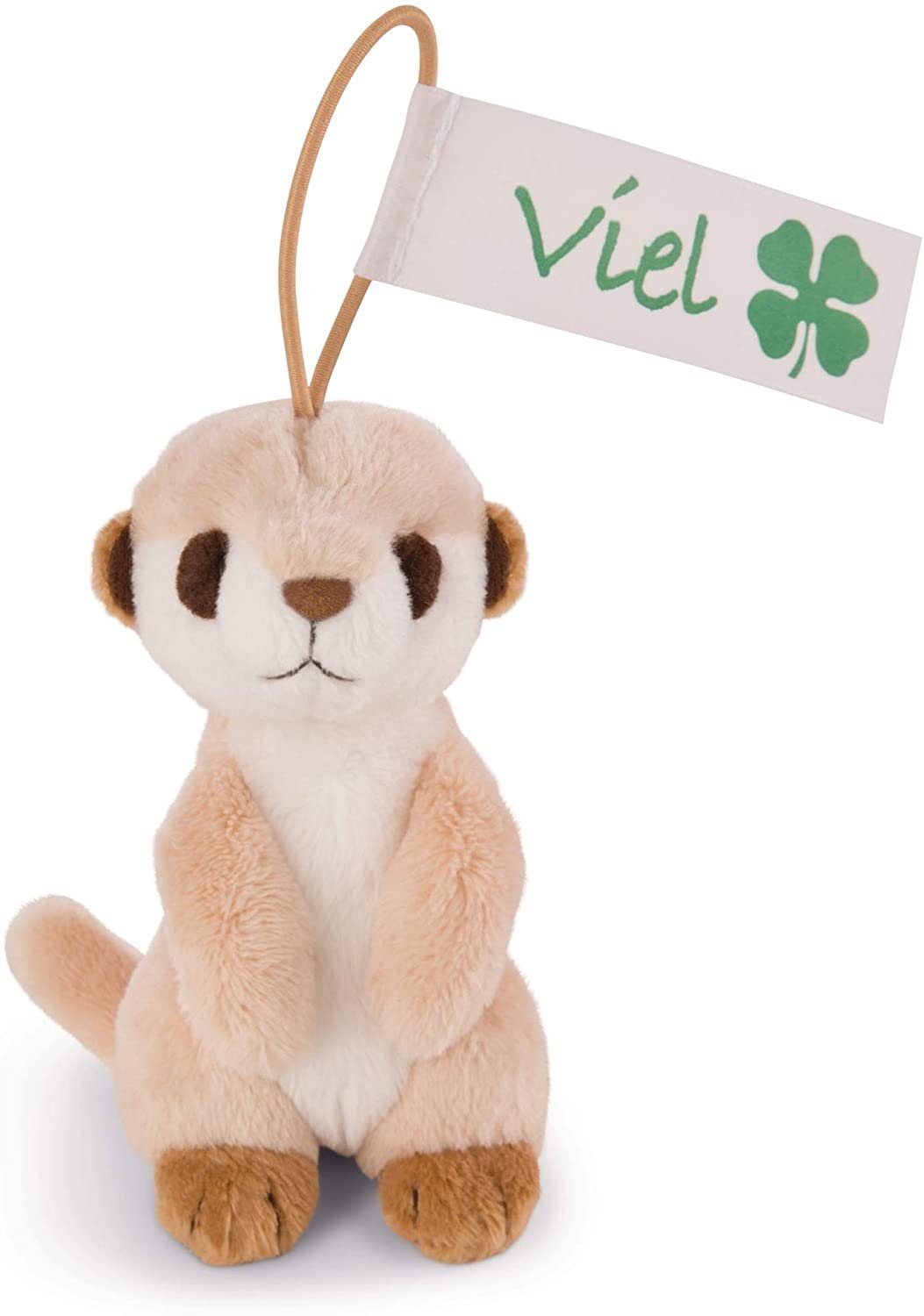 Nici Kuscheltier Plüschanhänger Erdmännchen (11cm) "Viel Glück"