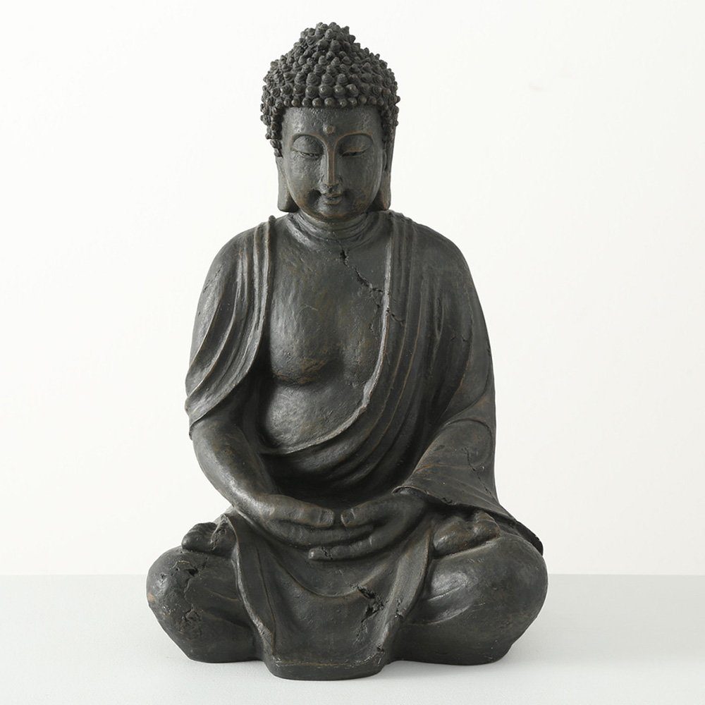 Wohn Set Buddha Figuren Kunstharz Deko Asia Buddhafigur, Zimmer etc-shop 2er