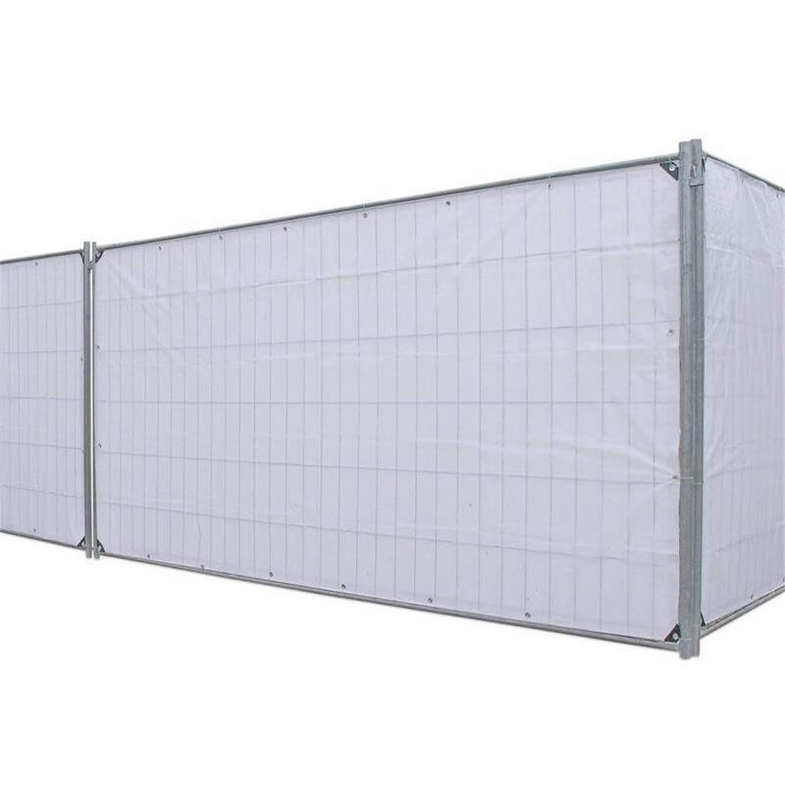 NOOR Schutzplane Bauzaun-Plane PROFI - 140 g/m² - 176x341 cm - blickdicht - mit Ösen, PP/PE-Mischgewebe - UV-stabil, wetterfest & resistent gegen Schimmel