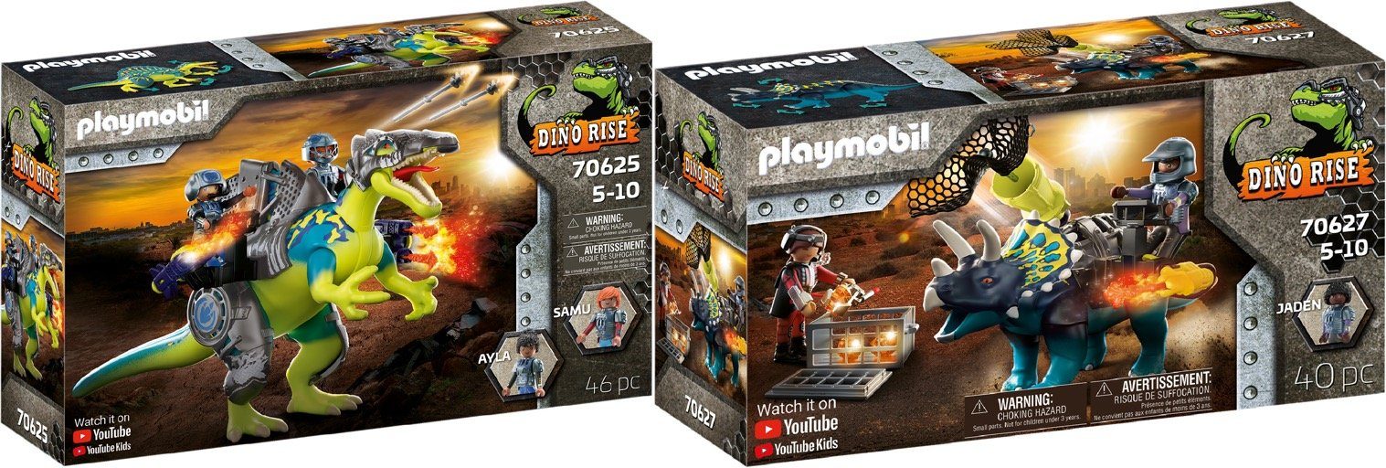 Playmobil® Konstruktions-Spielset 2er Set: 70625 Spinosaurus: Doppelte  Verteidigungs