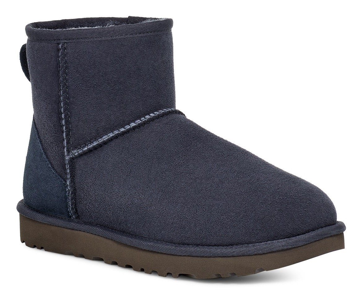 Schuhweite schmal Lammfell, 2 mit Winterboots dunkelblau Mini UGG Classic