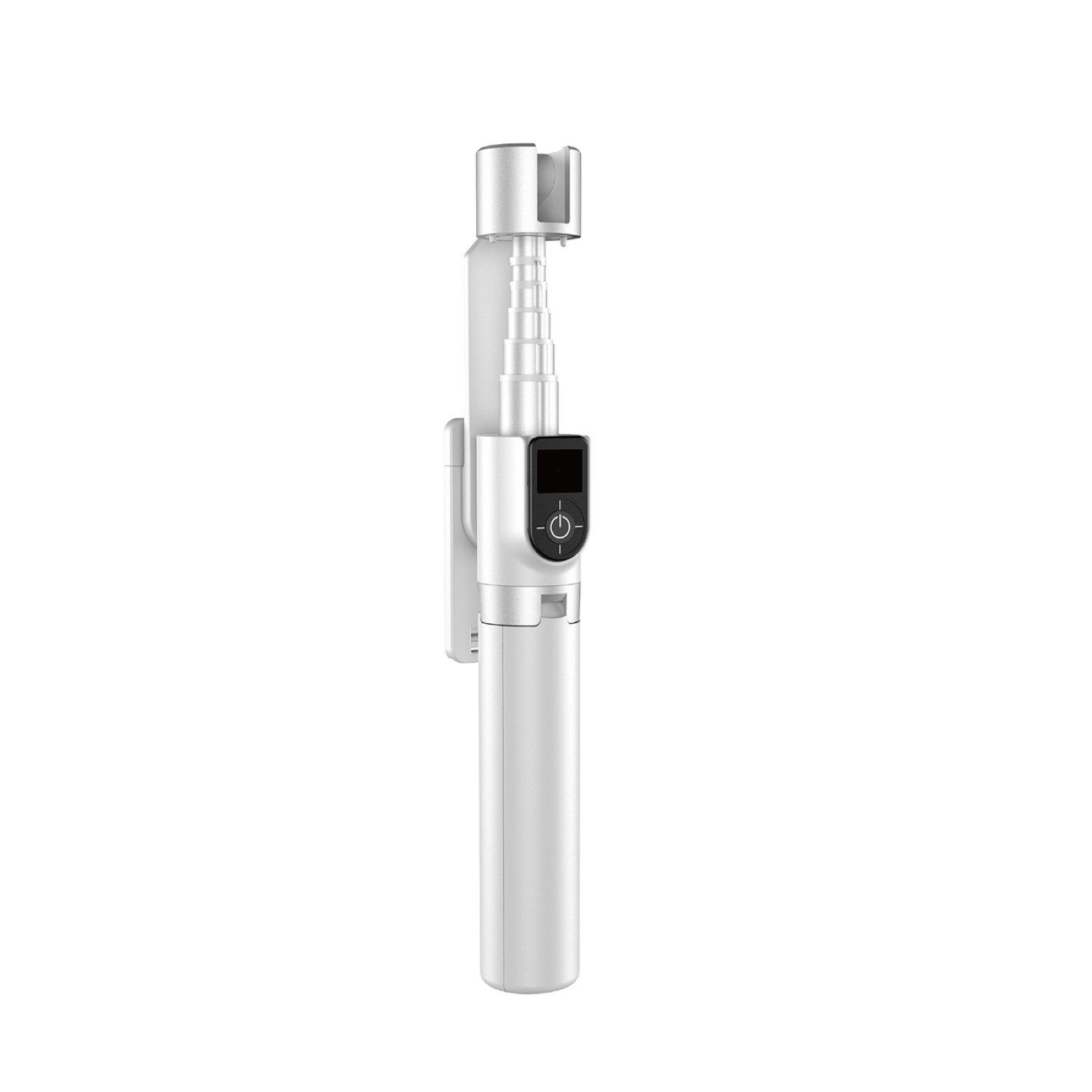 Dudao Selfie-Stick mit Stativ Weiß bis zu 1100 mm konnektiv mit Bluetooth Stativhalterung