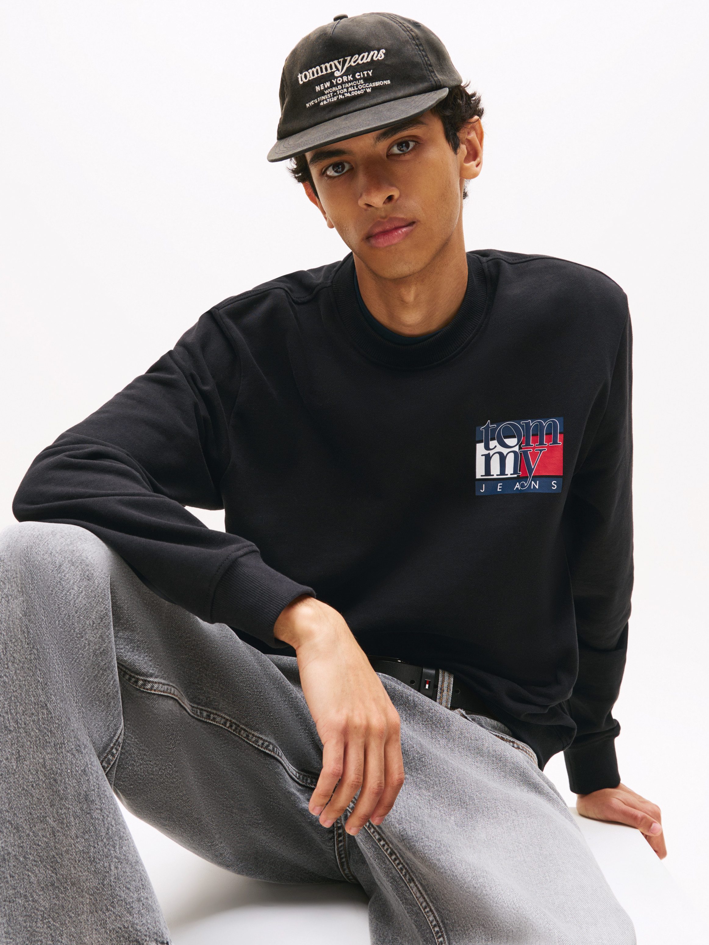 Tommy Jeans Sweatshirt TJM RWB FLAG Rundhals, regular fit, Print, Rippbündchen – Bild 5 von 5