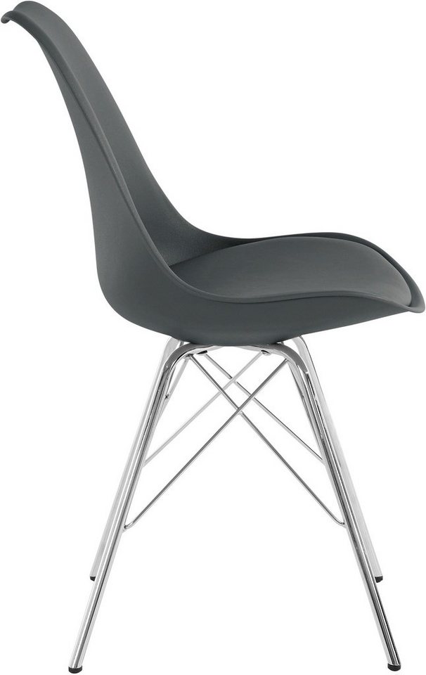 Homexperts Esszimmerstuhl »Ursel 03« (Set, 2 Stück), Sitzschale mit Sitzkissen in Kunstleder-kaufen