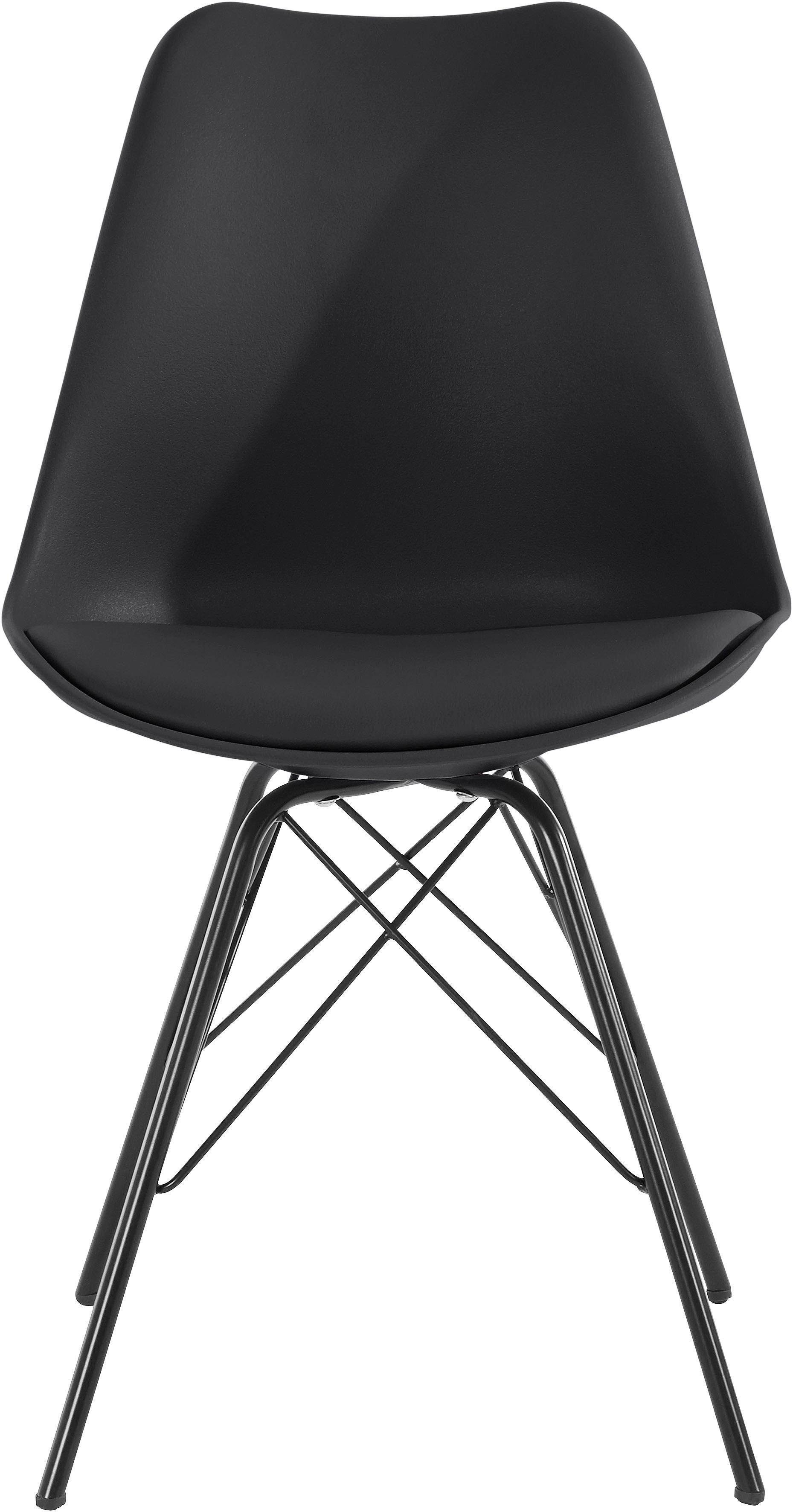 Homexperts Esszimmerstuhl »Ursel 01« (Set, 2 Stück), Sitzschale mit Sitzkissen in Kunstleder-kaufen