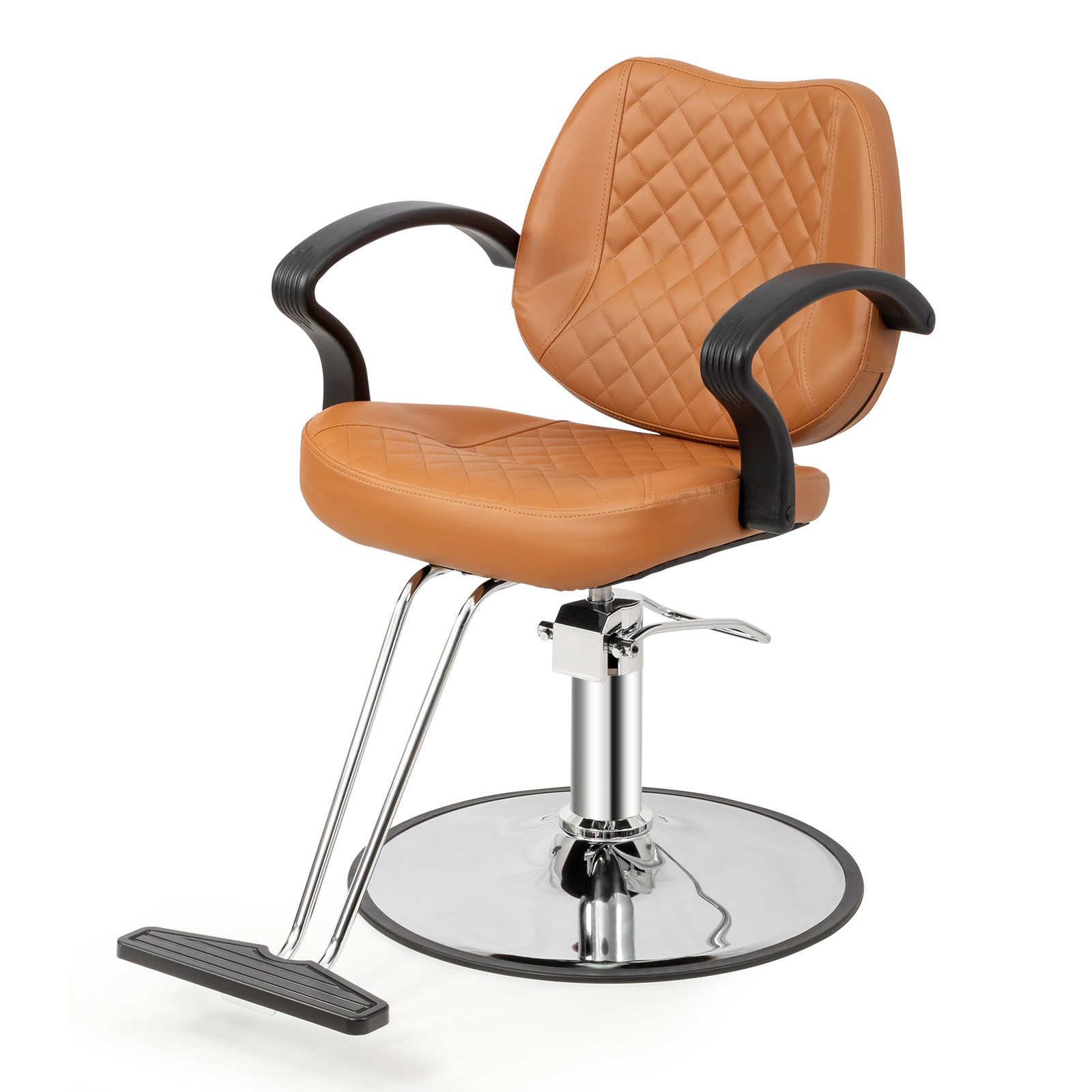 VINGLI Stuhl Friseustuhl, Barber Stuhl, Friseur Stuhl, Barberstuhl, Barber Chair, höhenverstellbar 90-105 CM, 360° Drehbar & 150 kg Tragkraft, PVC-Leder