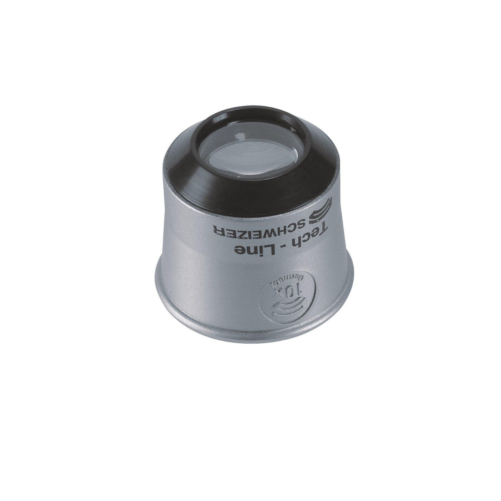 SCHWEIZER Schweizer Uhrmacherlupe Tech-Line 10x Auf- und Durchlichtmikroskop