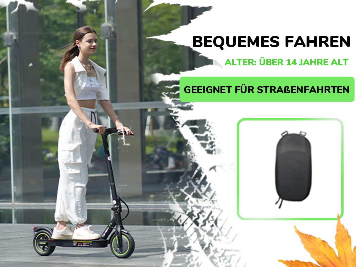 iSinwheel E-Scooter mit Straßenzulassung(ABE),APP,Faltbar E Roller mit Tasche, 20,00 km/h, (mit Kotflügeln), 400W MAX,30 KM Reichweite(MAX), klappbar, Belastung bis 120kg
