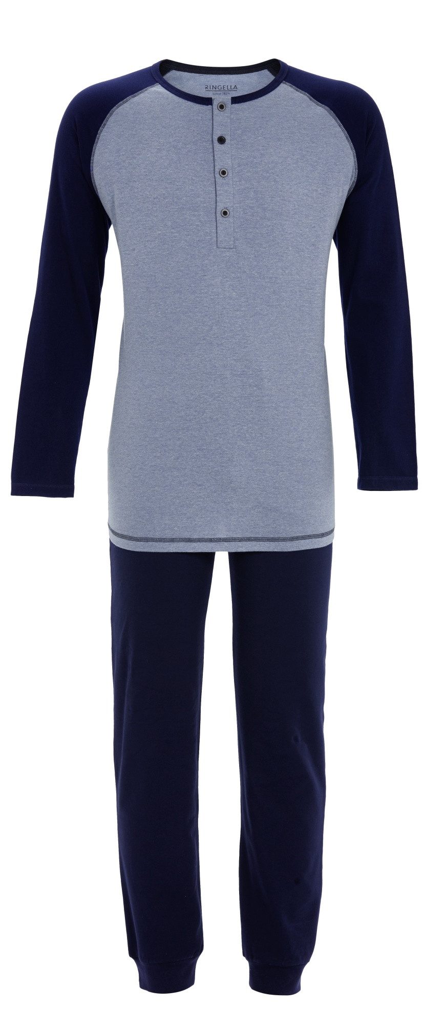 Ringella Pyjama mit Knopfleiste