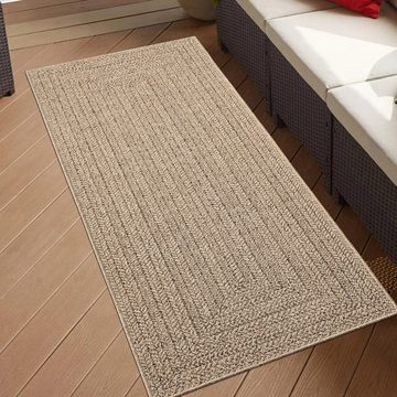 Outdoorteppich In- und Outdoorteppich in beige/braun, TeppichHome24, Rechteckig