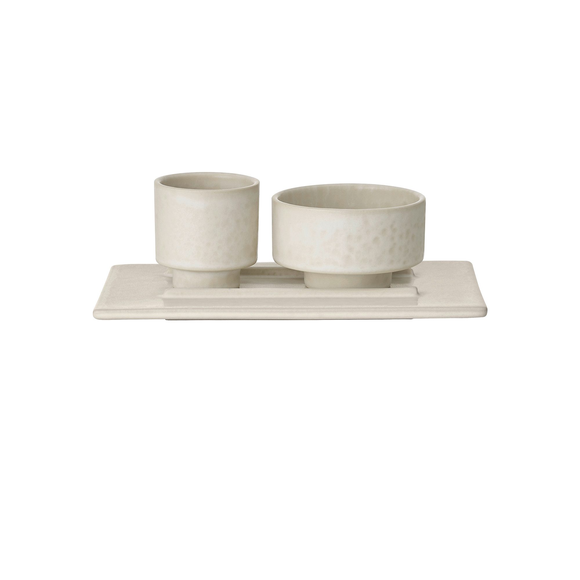 blomus Untertasse -MAKOTO- Servieruntertasse, Unterteller, Geschirr: Modernes Design, (1 St), Zeitlose Untertasse, Unikat, matte Glasur, Schwebend