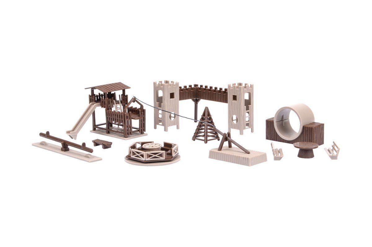 Vollmer Modelleisenbahn-Baustelle Vollmer 43668 H0 Deko-Set Abenteuerspielplatz