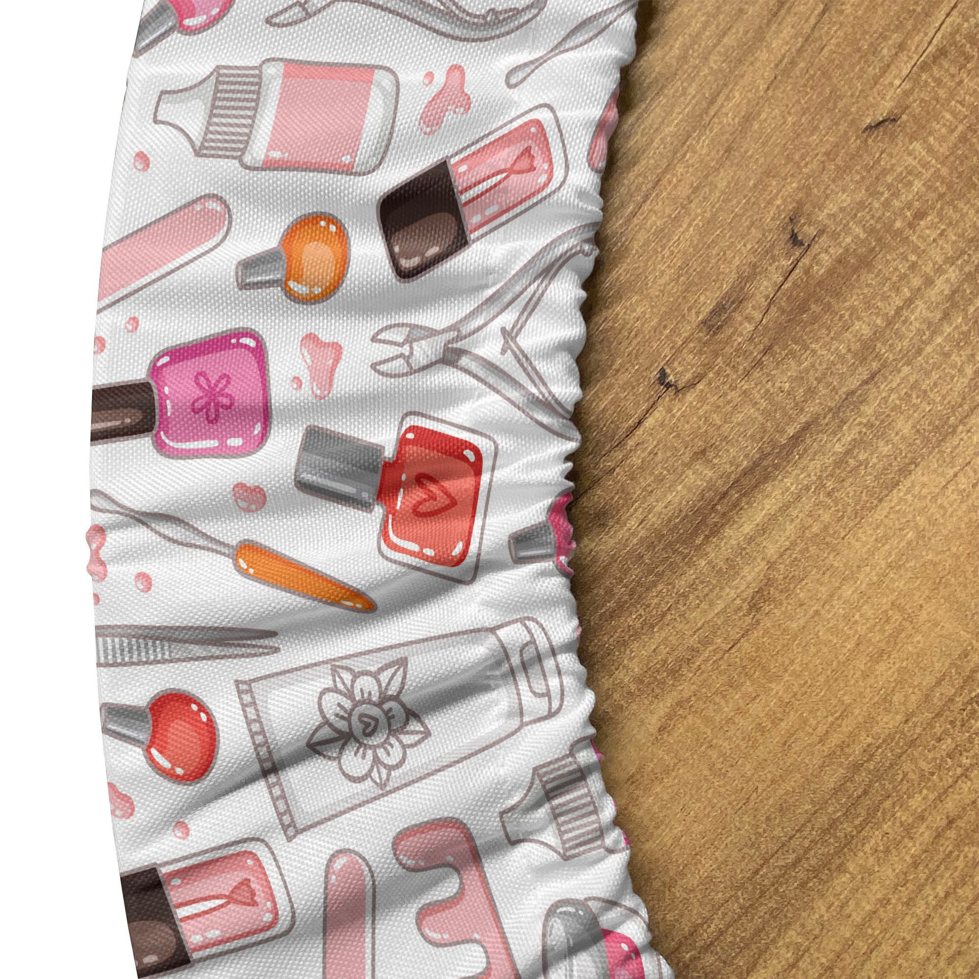 Abakuhaus Tischdecke Rundum-elastische Stofftischdecke, Bilden Girly Nagellack Lotion