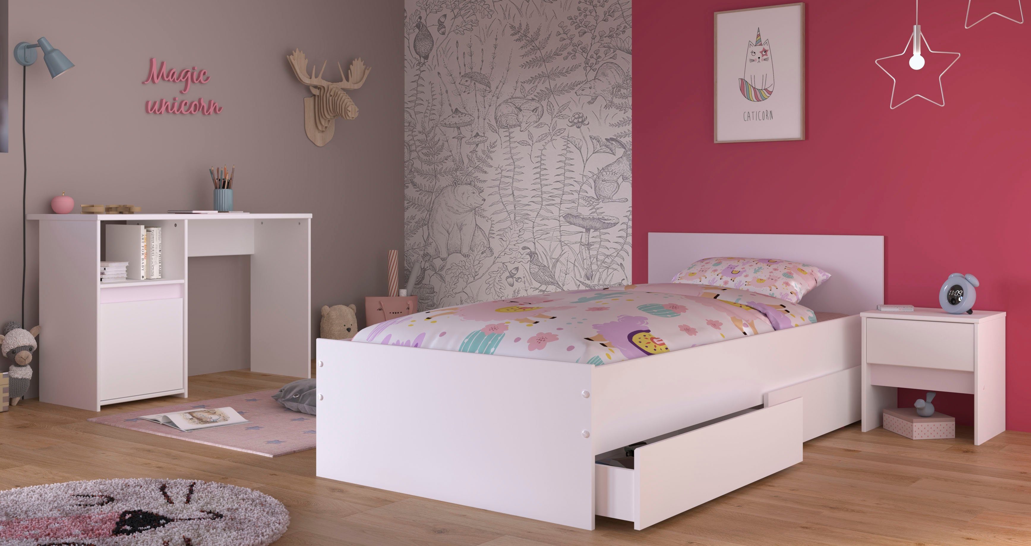 Parisot Jugendzimmer-Set Pirouette, (Set, 4-tlg)