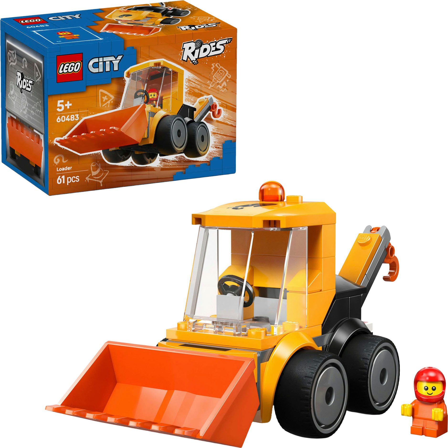 Coole Flitzer – Radlader (60483), LEGO City Konstruktionsspielsteine