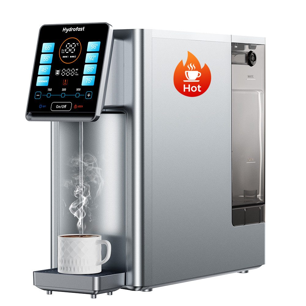 Hydrofast Wasserfilter W100 Mobile Umkehrosmoseanlage, 8 Temperaturstufen, 6-stufige Filtration