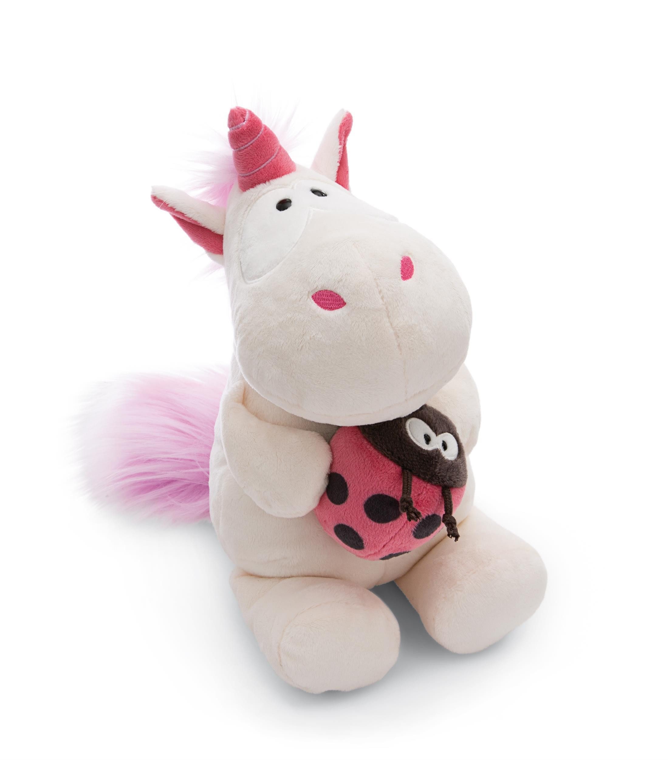 Nici Kuscheltier Nici Einhorn Theodor mit Marienkäfer 35 cm schlenkernd