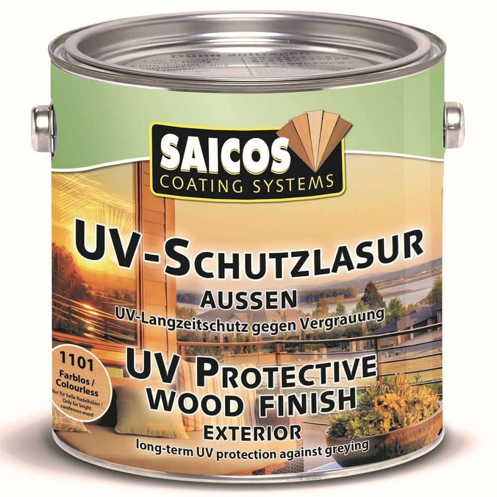 Saicos Holzöl Saicos UV-Schutzlasur Außen Farblos (1101) 750 ml