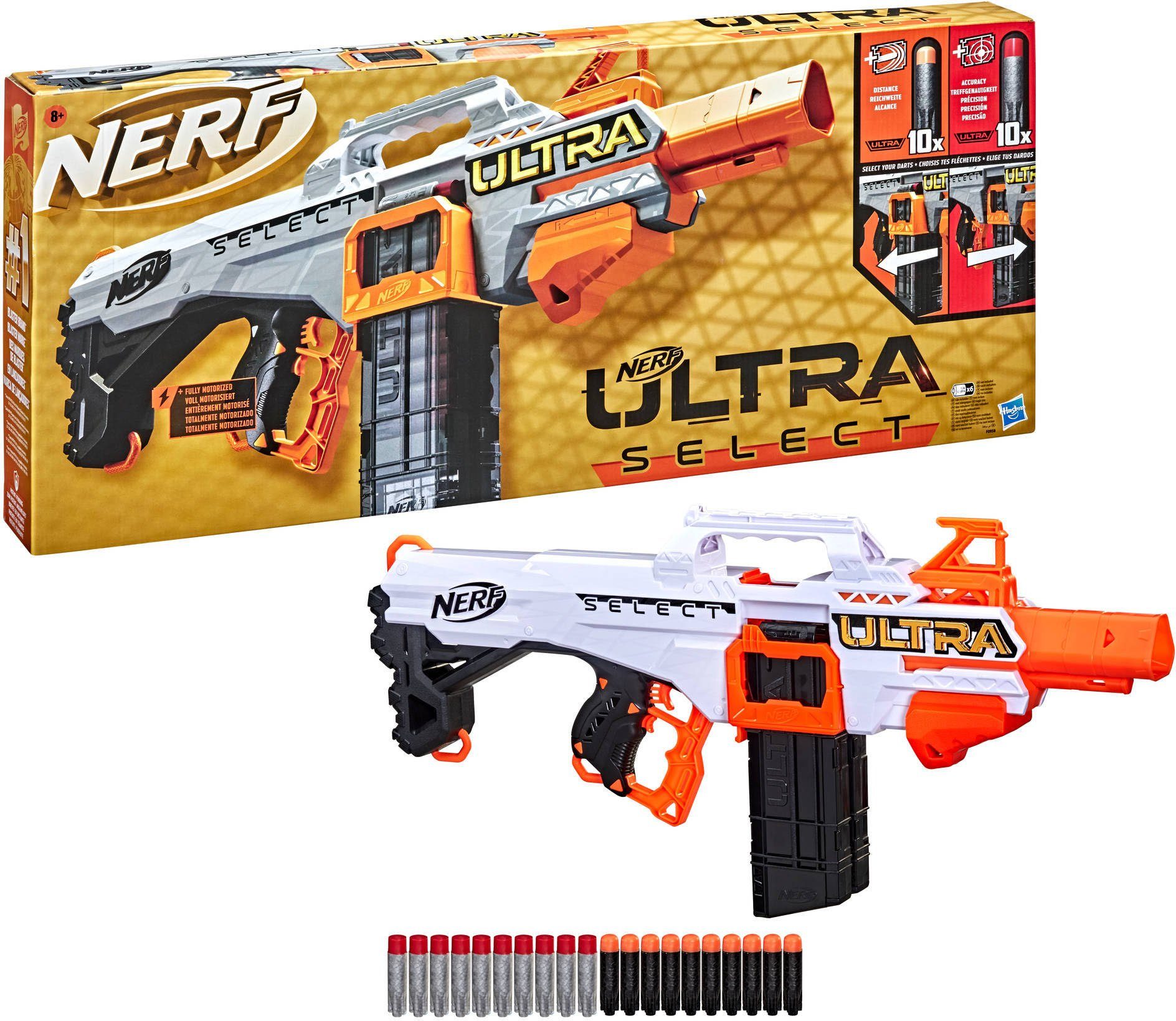 Hasbro Blaster »Nerf Ultra Select«, mit 10 Nerf Ultra Distanz-Darts und 10  Nerf Ultra Präzisions-Darts online kaufen | OTTO