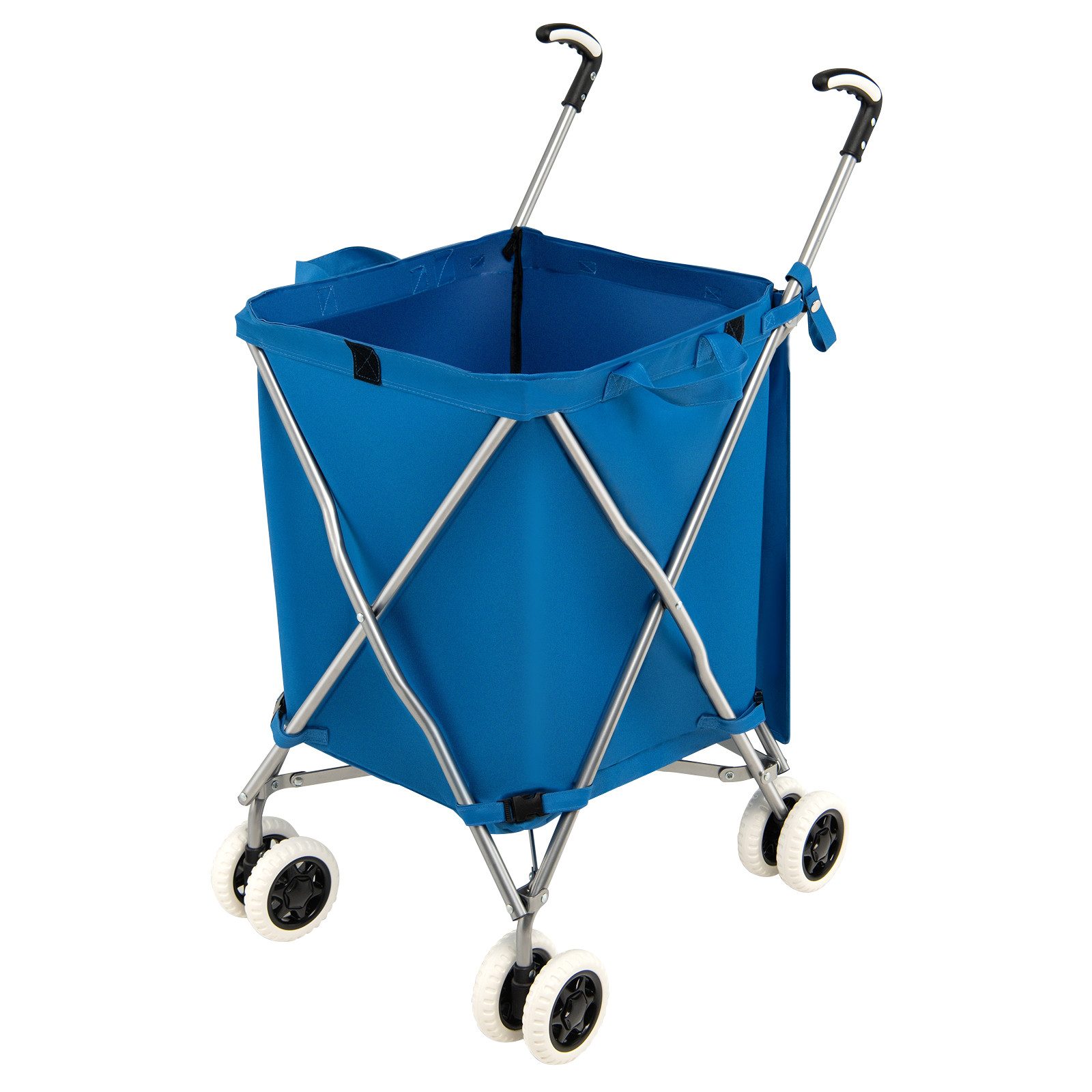 COSTWAY Einkaufstrolley, 90 l, bis 55 kg, mit Rädern & Griff, klappbar günstig online kaufen