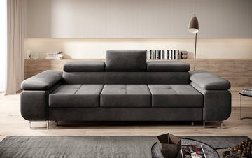 Baidani Sofa Sofa Siera mit Schlaffunktion (Samt), inkl. Aufbau