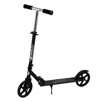 Best Sporting Cityroller Scooter 200 Roller, KinderTretroller mit Seitenständer, bis 100kg, Stahl Aluminium, schwarz