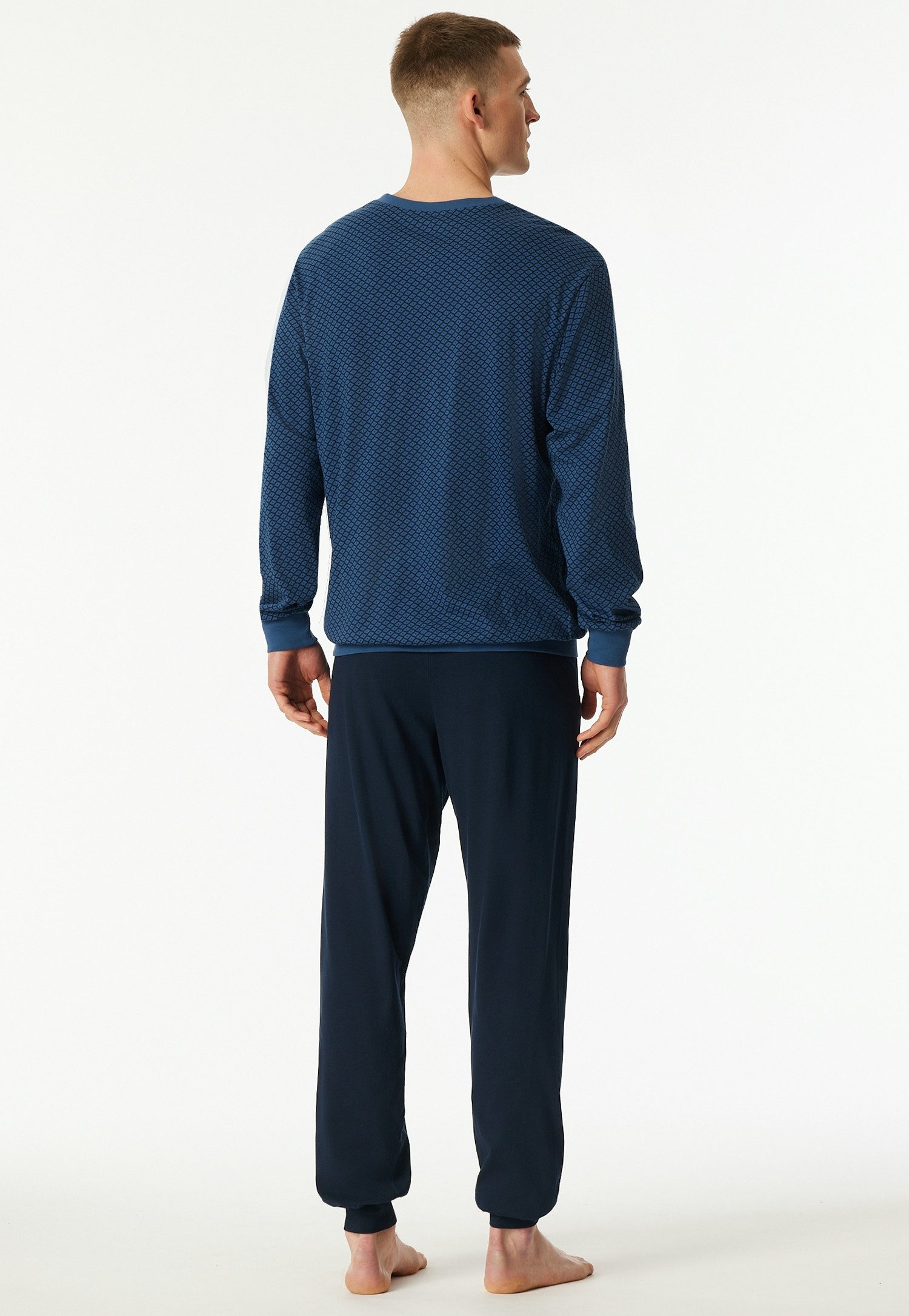 Schiesser Schlafanzug Comfort Essentials (2 tlg) mit angenehmen Bündchen