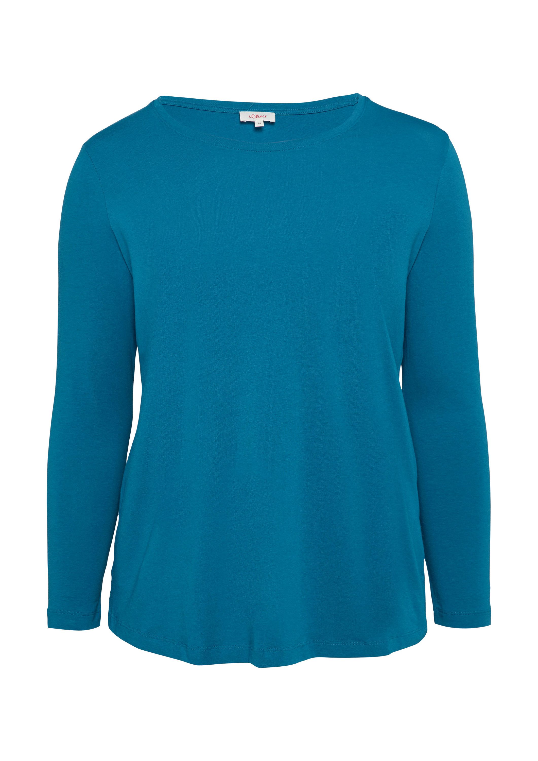 s.Oliver Langarmshirt T-Shirt Longsleeve aus Baumwollmix günstig online kaufen