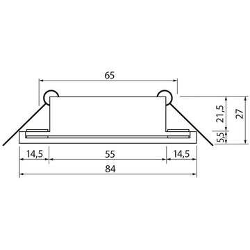 SEBSON LED Einbaustrahler Einbaustrahler Alu schwenkbar inkl. GU10 Fassung, Lochdurchmesser 75mm