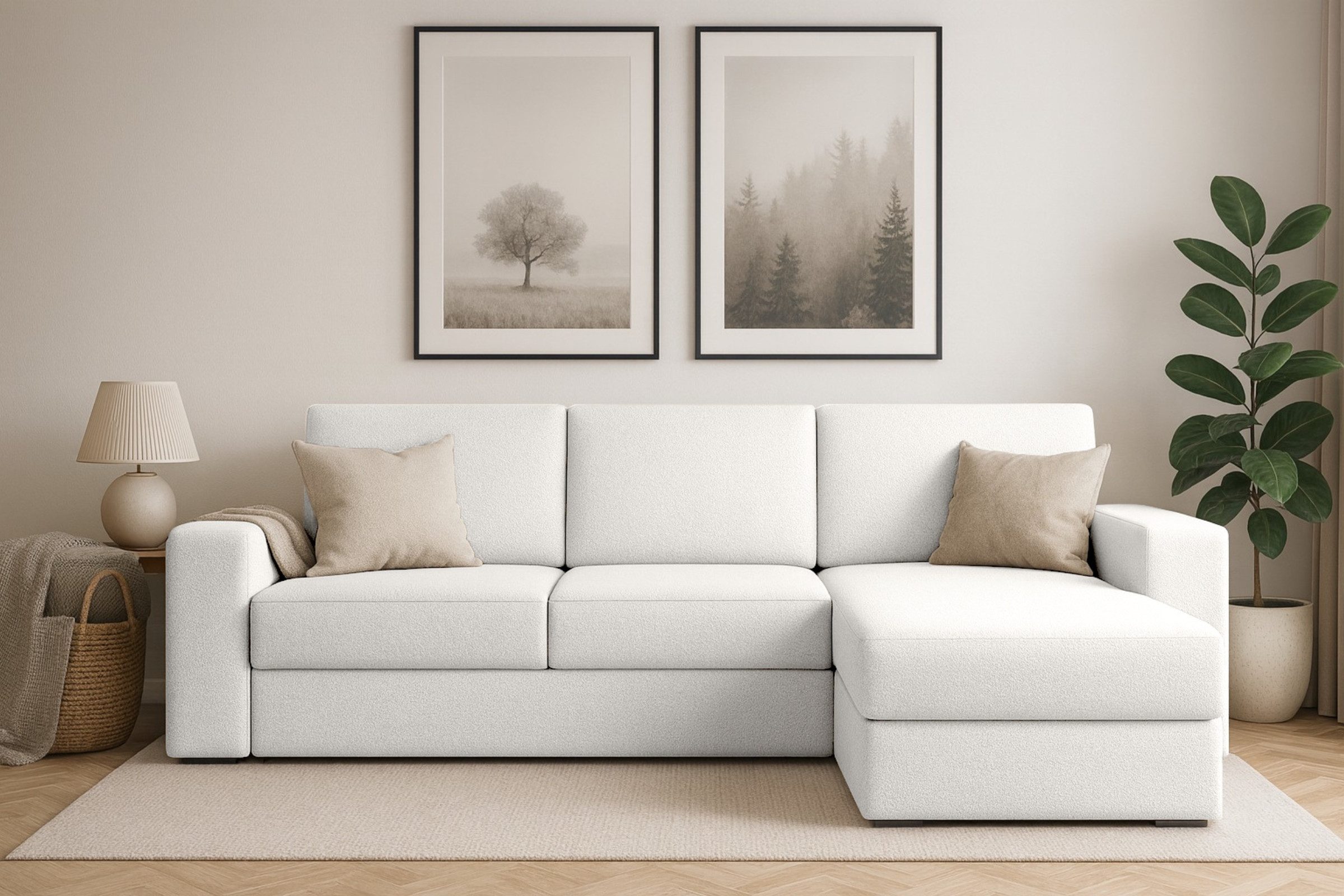 Deine Möbel 24 Wohnlandschaft TOCO Sofa-L Couch-L Ecksofa 240 cm breit, Set 1 Teile, mit Schlaffunktion und integriertem Bettkasten