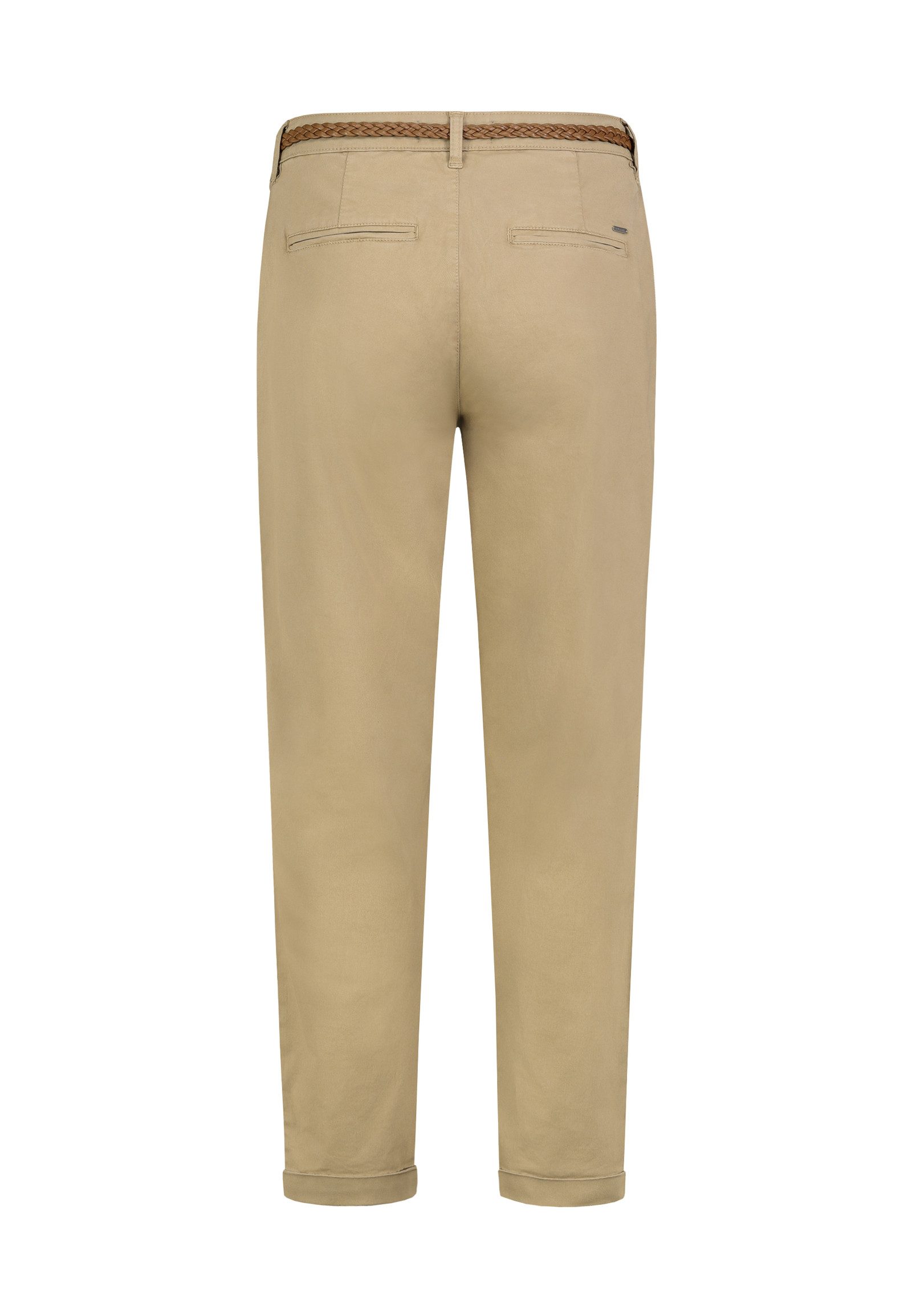 SUBLEVEL Stoffhose Damen Chino Hose mit Flechtgürtel Paspeltaschen, Flechtg günstig online kaufen
