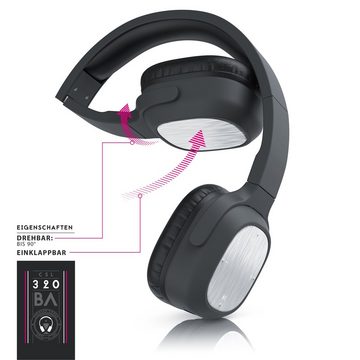CSL Bluetooth-Kopfhörer (BT V4.0 Ohrhöhrer, Wireless Earphone, 320 Alu On Ear)