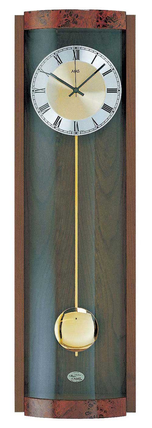 AMS Wanduhr Pendeluhr klassisch Westminster Melodie - AMS Modell: 5087/1