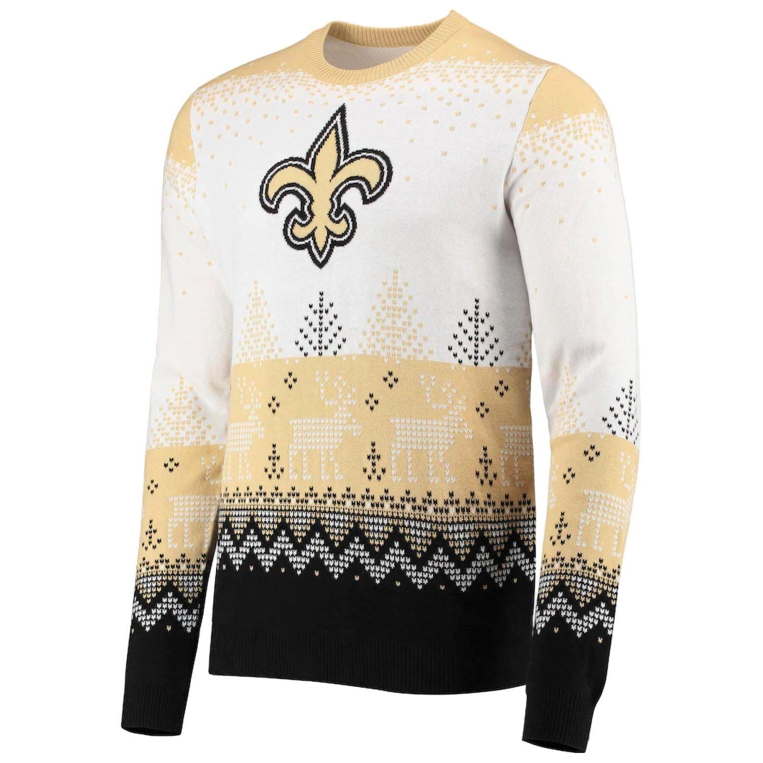 Rundhalspullover NFL Ugly XMAS New Orleans Saints