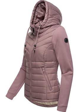 Ragwear Outdoorjacke Sandrra Steppjacke aus modernem Materialmix mit Kapuze