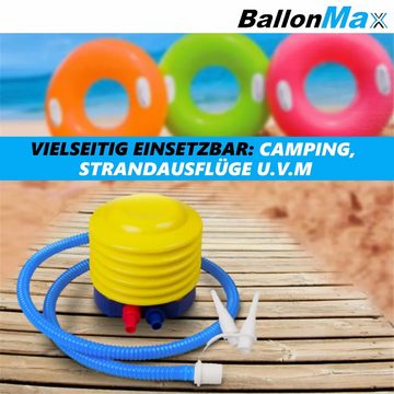 MAVURA Fußpumpe BallonMax Fuß Pumpe Luftpumpe Tretpumpe Blasebalg, für Luftballon Luftmatratze Sporgeräte & mehr