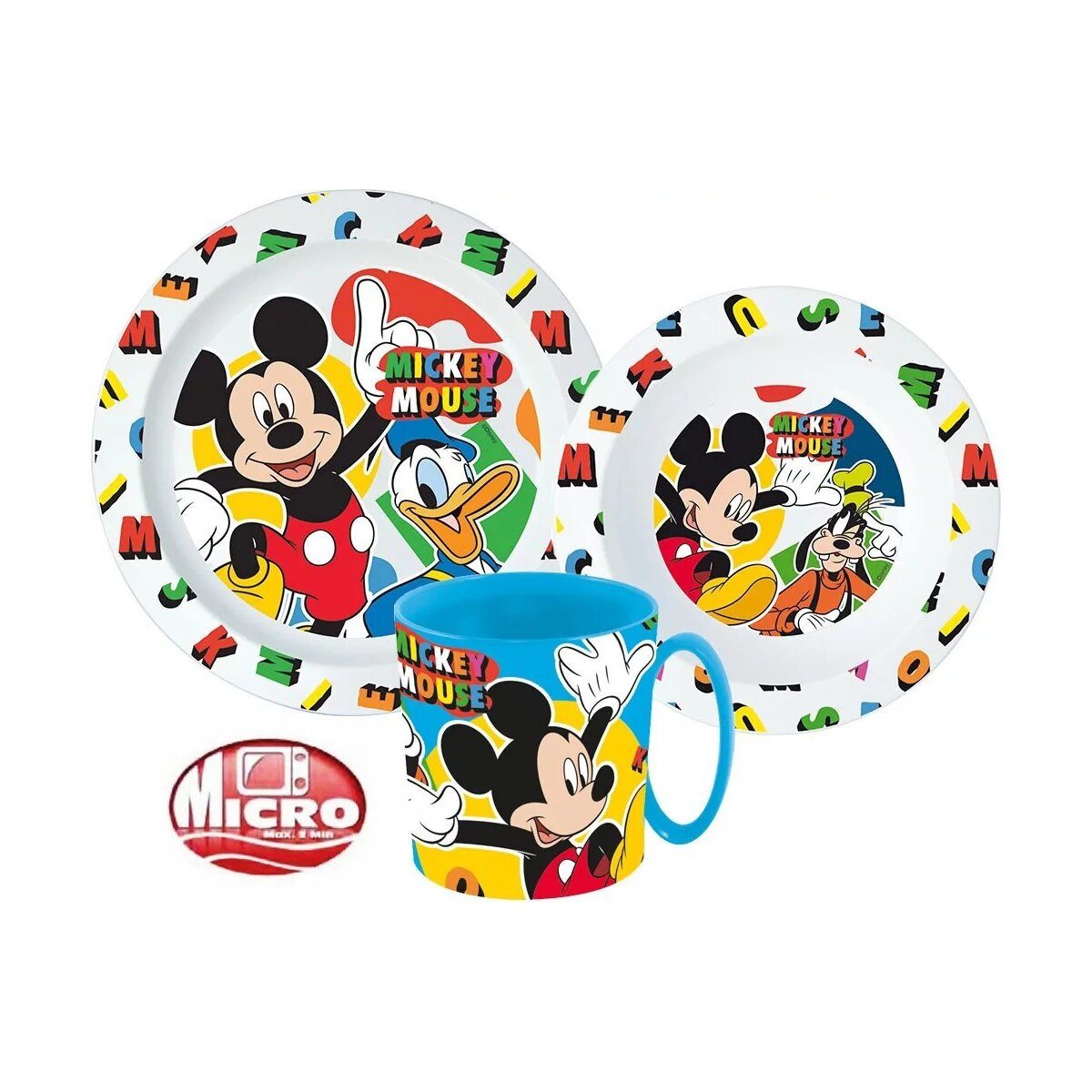 Disney Kindergeschirr-Set Disney Mickey Cool Summer Geschirrset, Mikro-Set