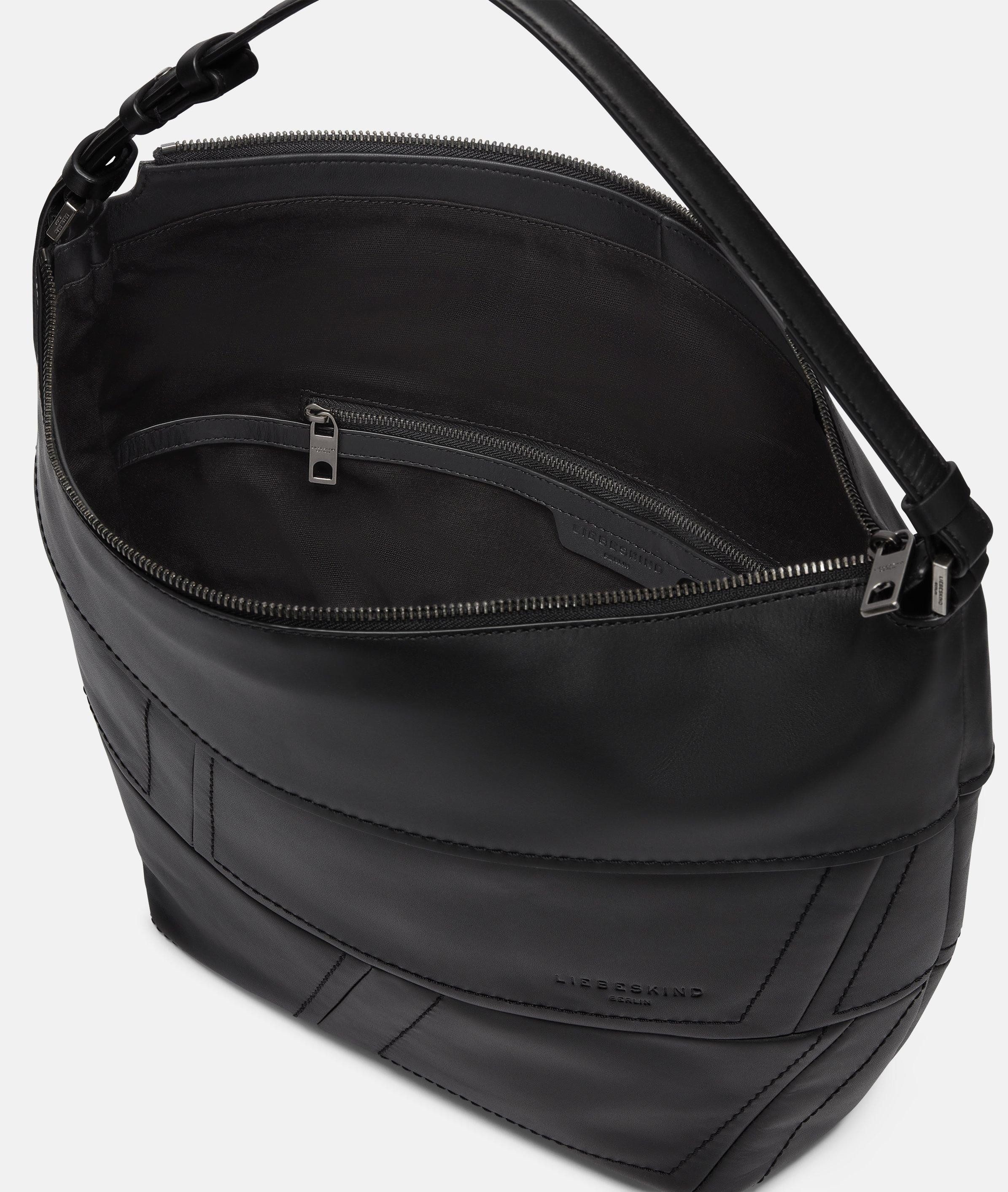 Liebeskind Berlin Schultertasche Edda Hobo M, Geräumige Hobo-Bag aus Nappaleder