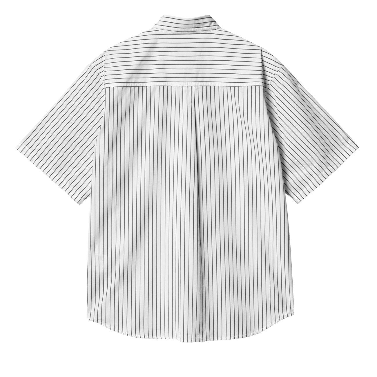 Carhartt WIP Kurzarmhemd Carhartt WIP S/S Linus Shirt Linus Stripe Black White