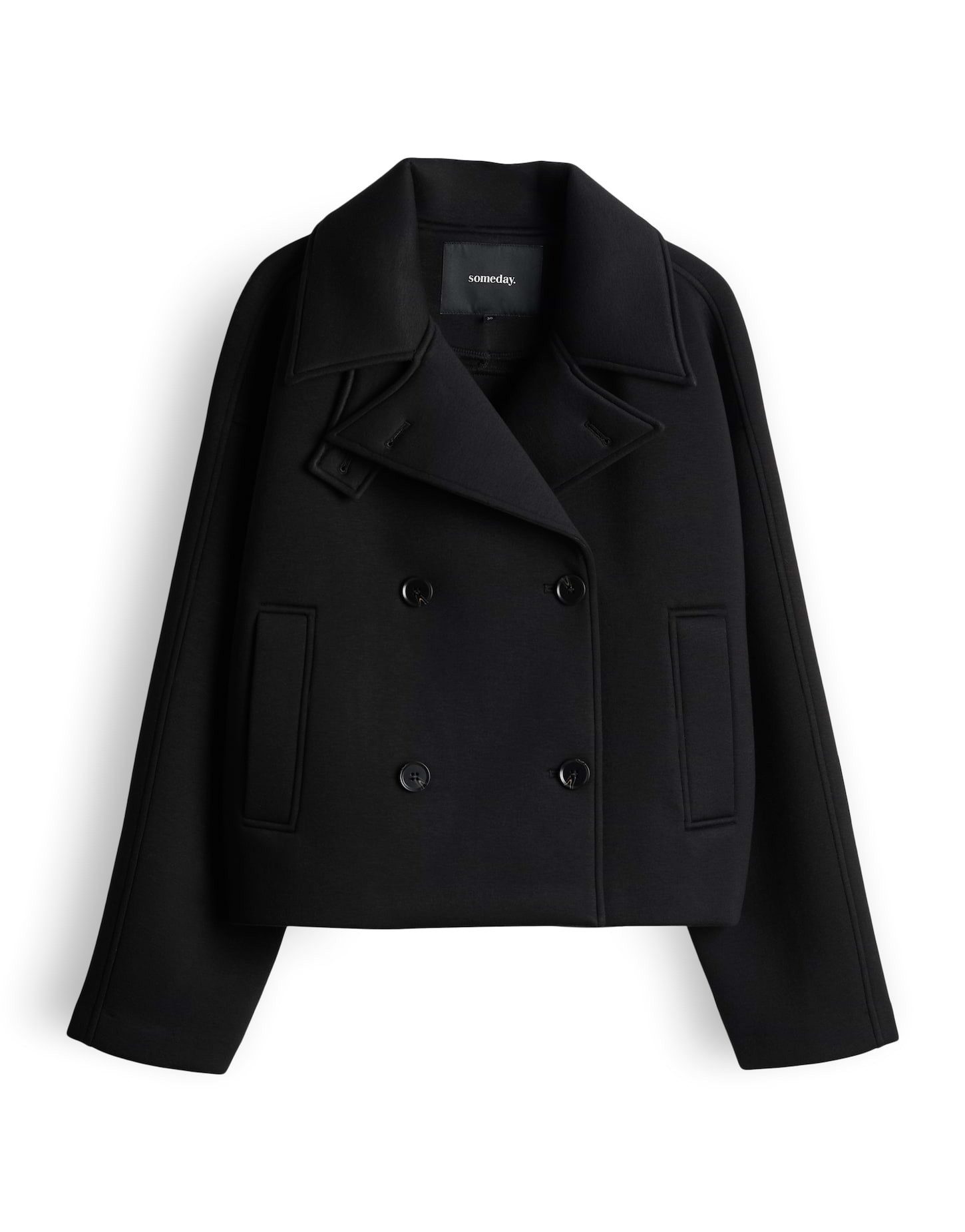 someday Trenchcoat VAMERA Loose aus Sweatware gerader Schnitt, leicht verkürzt geschnitten