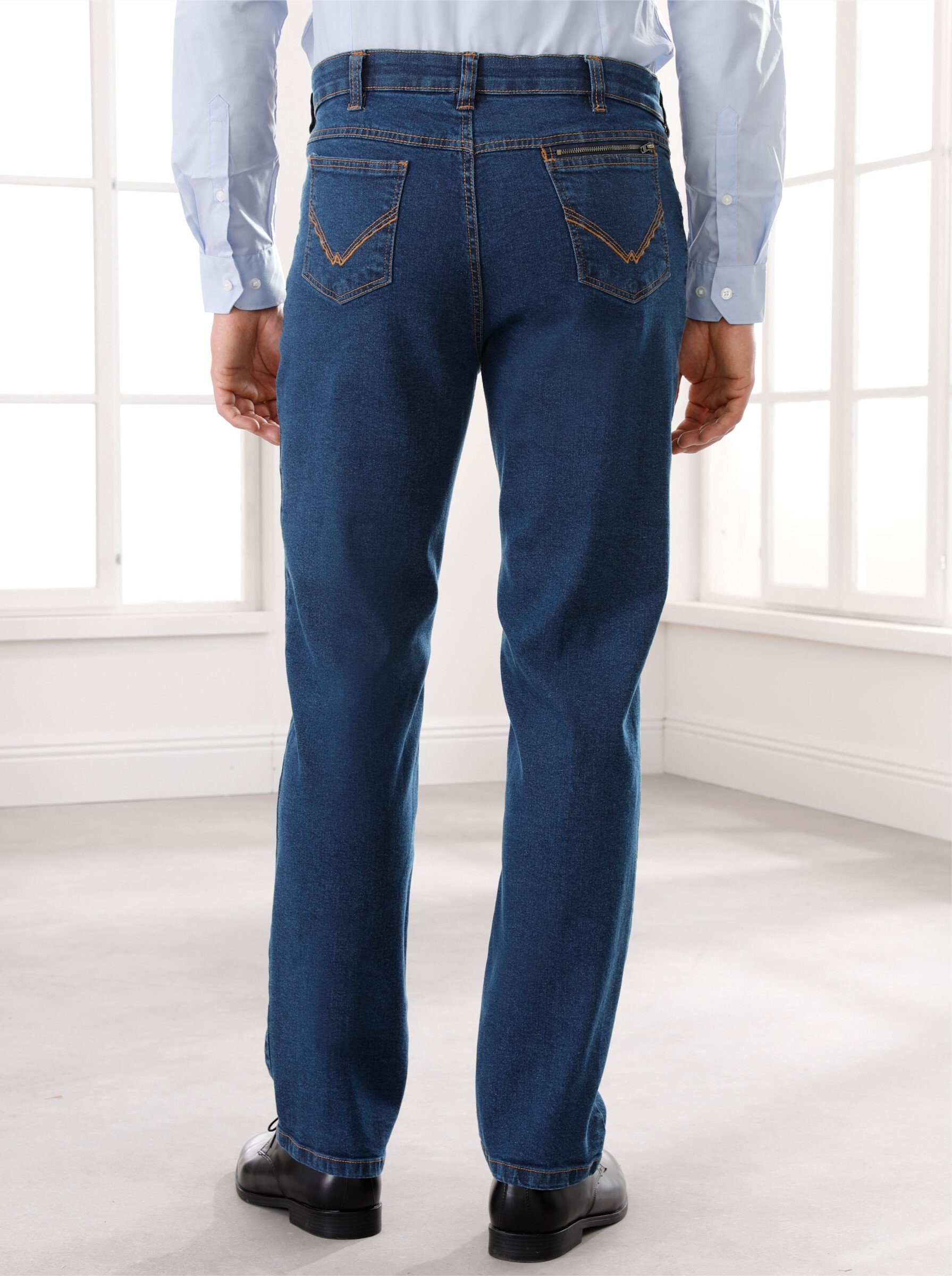 Sieh Jeans an! blue-stone-washed Bequeme