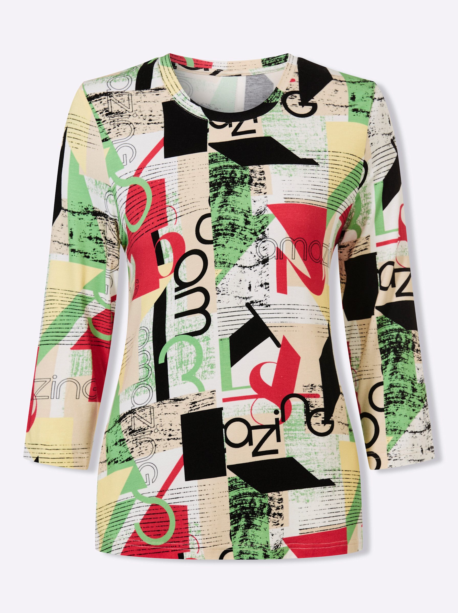 Witt T-Shirt Print-Shirt 3/4-Arm